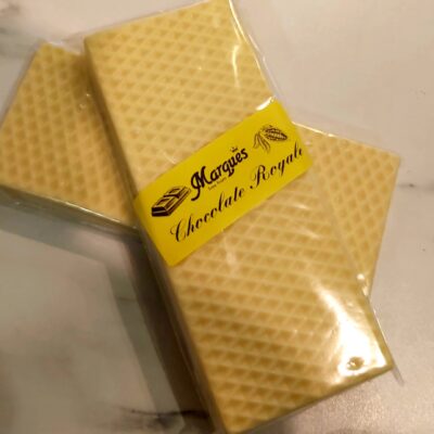 Lingote de chocolate blanco