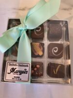 Bombones de trufa artesanos, Caja acetato regalo, 9 unidades (120g) - Imagen 2