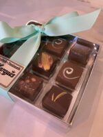 Bombones de trufa artesanos, Caja acetato regalo, 9 unidades (120g)