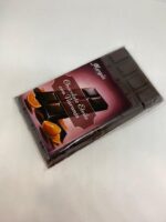 Tableta de chocolate negro a la naranja sin Leche, sin huevo, sin frutos secos, sin gluten