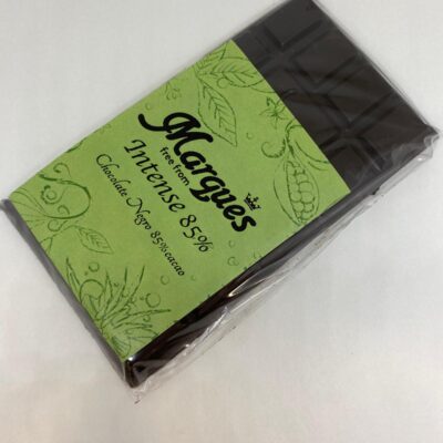 Tableta de chocolate negro 85% sin Leche, sin huevo, sin frutos secos, sin gluten