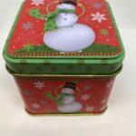 Lata cubo Muñeco de Nieve