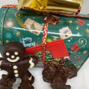 Gran Lata Buzón de Navidad Verde 